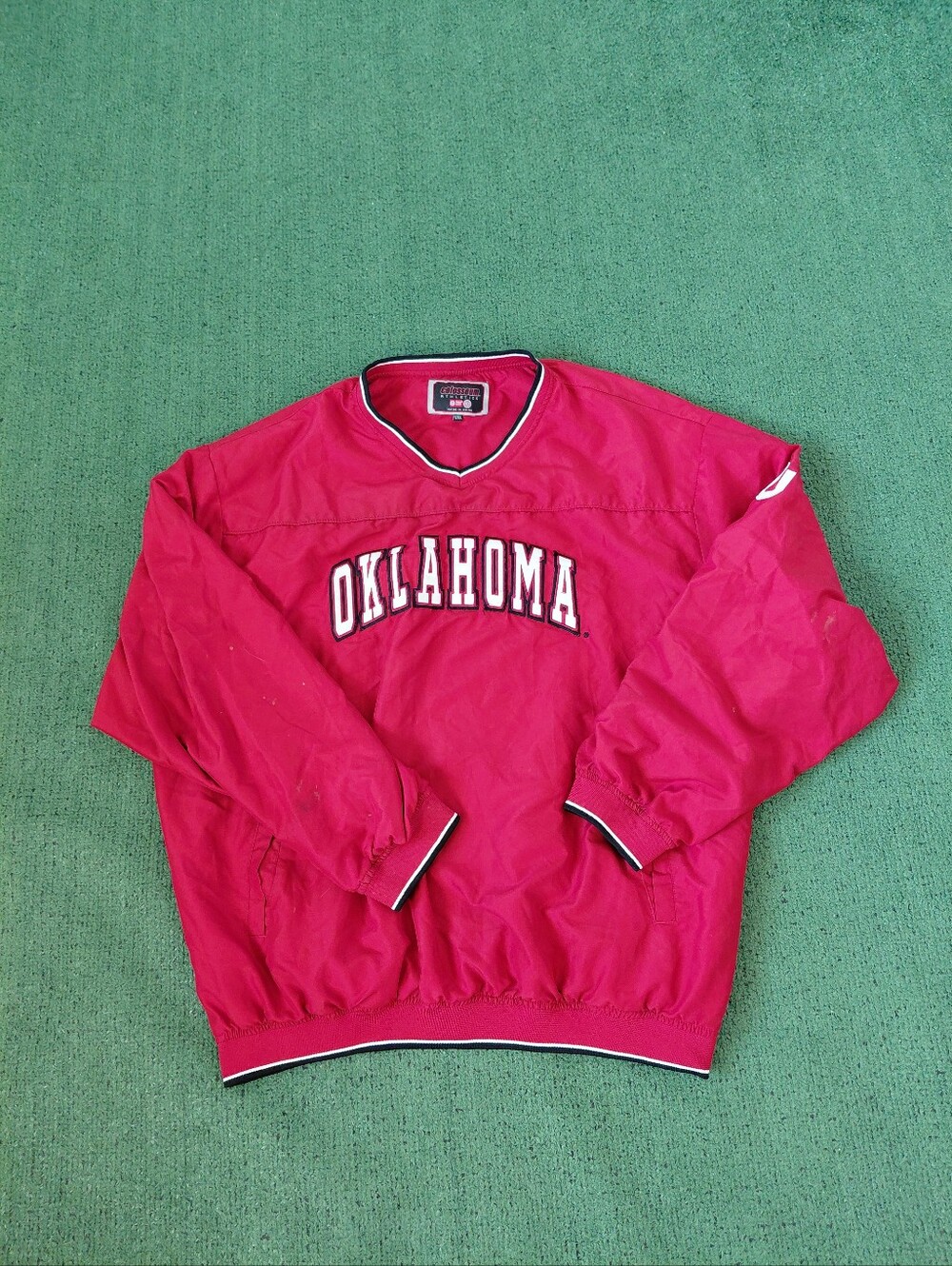 VINTAGE Y2K Colosseum Athletics Oklahoma Sooners NCAA College Red Sports Pullove